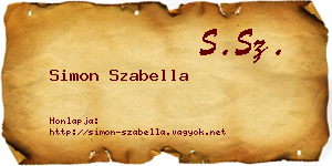 Simon Szabella névjegykártya